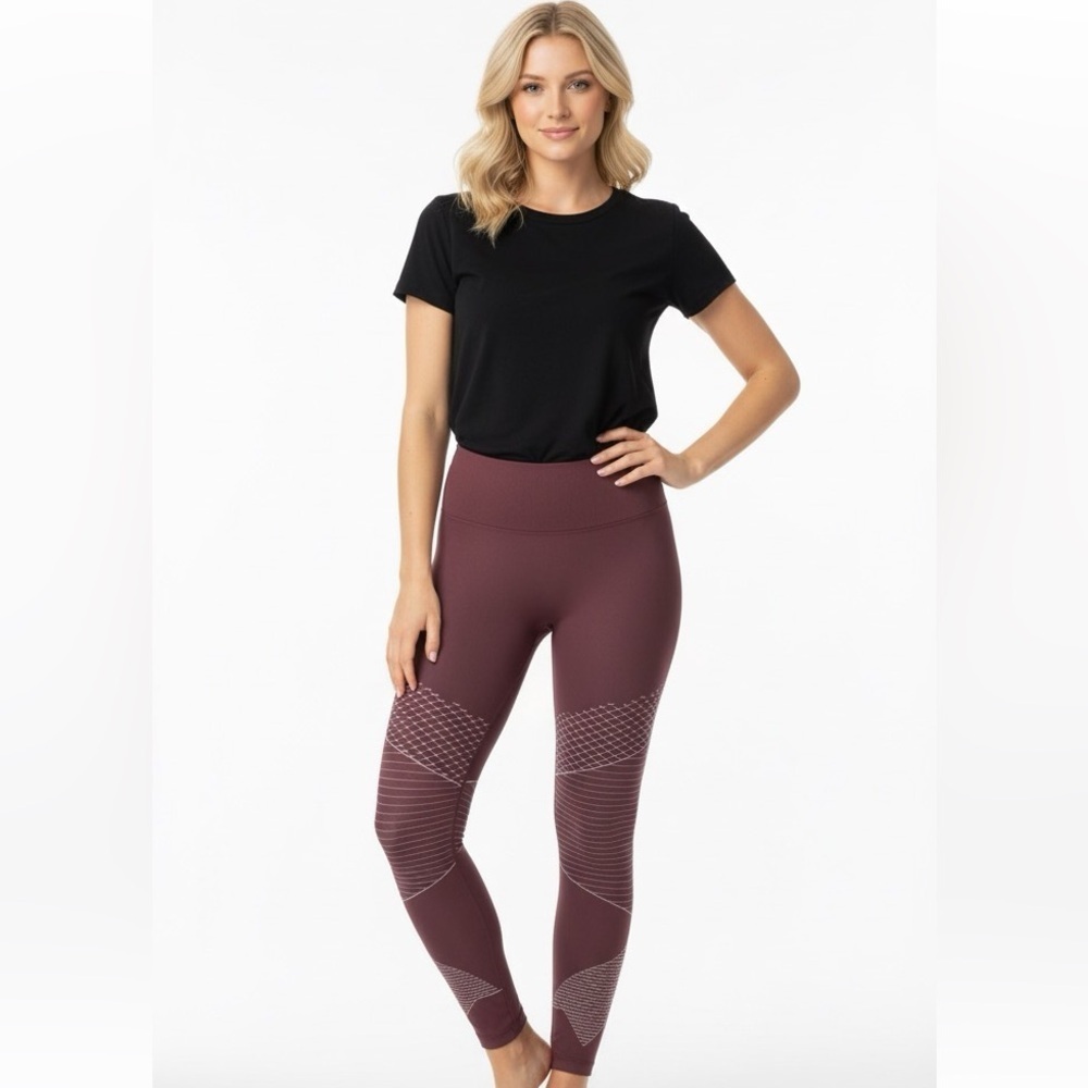 Spanx burgundy leggings size large